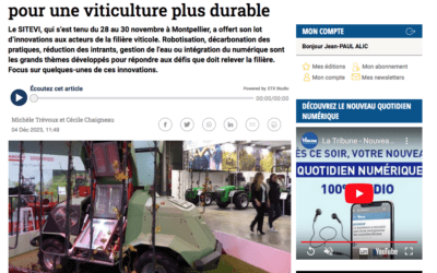 Hérault Tribune Montpellier, sélectionne Andromède et Héléos by Aquadoc, pour une gestion en eau plus responsable